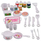 BuleStore Kitchen Cooking Set Girls BoysTea Playset Toy for Kids Early Age Development