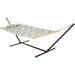 Castaway Living Medallion Quilted Hammock w/ Patented KD Space Saving Stand & Detachable Pillow