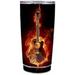 Skin Decal Vinyl Wrap for Ozark Trail 20 oz Tumbler Cup (5-piece kit) Stickers Skins Cover / Guitar in Flames