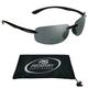 proSPORT Sunglasses POLARIZED Bifocal Rimless Sunglass Wrap Around Gray Men Women