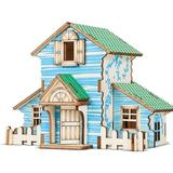 Maydear 3D Wooden Puzzles for Kids Teens and Adults-DIY Model Craft Kit- Forest House