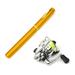 Pocket Collapsible Fishing Rod Reel Combo Mini Pen Fishing Pole Kit Telescopic Fishing Rod Reel Combo Kit