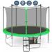 Zoomster 12FT Trampoline with Safety Enclosure Trampoline Ladder Shoes Bag