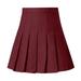 LYXSSBYX Women High Waist Skirt Dress Hot Sale Clearance Women s Fashion High Waist Pleated Mini Skirt Slim Waist Casual Tennis Skirt