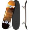 Prxcm Skateboard Complete for Beginners Adults Teens 31 x 8 Sunset Lansbrook Lake Palm Harbor Florida Maple Double Kick Concave Skateboards