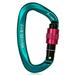 Mixfeer 25KN Professional Climbing Carabiner Screw Locking Gate Carabiner Heavy Duty D-shape Climbing Buckle D-ring Carabiner Lightweight Hammock Locking Clip for Climbing Rappelling Canyoning Hammo