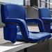 Flash Furniture Malta Fabric Stadium Chair (2 Pack) Blue