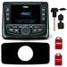 Wet Sounds WS-MC-2 With Stinger Marine SEADASH3B Universal Marine 3 Radio Dash Kit - Black And SMRAUXUSB3 Usb/Aux