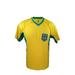 Rhinoxgroup Men Brazil Soccer Poly Shirt Jersey -01 Medium