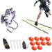Visland Speed & Agility Training Set | Includes Ladder 12 Cones Running Parachute for Athletes/Sports Including Football Soccer & Basketball