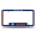 Rico Industries Hockey Edmonton Oilers Classic 12 x 6 Chrome All Over Automotive License Plate Frame for Car/Truck/SUV