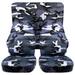 T314-Designcovers Compatible with 1997-2002 Jeep Wrangler TJ SE SPORT SAHARA Camo Seat Covers:Gray Camouflage - Full Set Front&Rear Front&Rear
