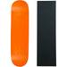 skateboard deck pro 7-ply canadian maple neon orange with griptape 7.5 - 8.5