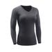 Womens Tops Womens Fitness Sports Long Sleeved Quick Drying Compression T-Shirts Running Yoga Training Clothes Womens Workout Tops