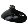Meterk Universal Black 3-Snap Motorcycle Helmet Peak Lens Open Face Sun Shade Visor Shield