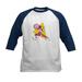 CafePress - Power Rangers Pink Ranger De Kids Baseball T Shirt - Kids Cotton Baseball Jersey 3/4 Sleeve Shirt