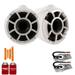 Wet Sounds REV10W-SXM WHITE 10 Tower speakers with Stainless Swivel Base Mount (NO PIPE CLAMP)