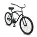 Tracer ACE Lightweight Beach Cruiser Bike for Adult 26 Inch Wheels Featuring Steel Step Over or Step Through Steel Frame Coaster Brake Hybrid Bike 1 Speed Complete Cruiser Matte Black Male