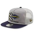 Men s New Era Gray/White NASCAR Golfer Snapback Adjustable Hat - OSFA