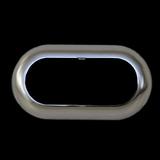 Tracker Boat Light Bezel 136969 | 3 1/4 x 1 3/4 Inch Chrome