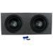 2) Power Acoustik BAMF-122 12 3500w DVC Car Subwoofers+Sealed Sub Box Enclosure