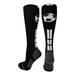 Soccer Socks with Soccer Ball Logo Over the Calf (Black/White/Graphite Medium)