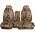 T360-Designcovers Fits 1991-1997 Ford Ranger/Mazda B-Series Camouflage Truck Seat Covers(60/40 Split Bench)w Center Console/Armrest Cover:Solid Console:Wetland