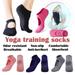 Dicasser 1/2/3/4/5 Pairs Women High Quality Pilates Socks Anti-Slip Breathable Backless Yoga Socks Ankle Ladies Ballet Dance Sports Socks for Fitness Gym