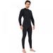 2mm Professional Men Wetsuit Split Top Thickened Warmth Deep Diving Snorkeling Surfing Suit Swimsuit Black US Size M