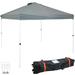 Sunnydaze Premium Pop-Up Canopy with Rolling Carry Bag - Gray - 10 x 10