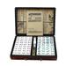 SPRING PARK Mini Portable Mahjong 146 Tiles Dice and Ornate Storage Case Chinese Mahjong Game Set Scratch-resistant Mini Size Melamine Chinese Mahjong for Home/travel