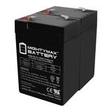 6V 4.5AH SLA Replacement Battery for Big Beam COM - 2 Pack