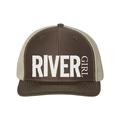 River Girl River Girl Hat Fishing Cap Float Trip Hat Snapback Gift For Her River Apparel River Hat Trucker Hat Floating White Text Brown/Khaki