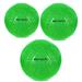 Barocity Iridescent Soccer Balls Set of 3 - Mixed Sizes Green Official Match Balls with Reflective Hex Pattern Sport Soccer Balls for Indoor and Outdoor Training and Practice Games- Sizes 3 4 and 5