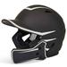 Champro Sports Adult HX Legend Plus Batting Helmet W/Universal Jaw Guard Black/White 7 - 7 1/2