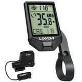 Lixada Wireless Bike Computer with Cadence Speedometer with Backlight LCD Rainproof Cycling