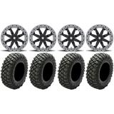 MSA Lok2 Beadlock 14 UTV Wheels 28 Crawler XR Tires Kawasaki Teryx Mule