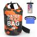 Deyuer Portable Waterproof Dry Bag 5L 10L 20L Camouflage Lightweight Storage Foldable Backpack Floating Sack for Boating Swimming Kayaking Camping Fishing with Phone Pouch