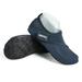 Beach Water Shoes Barefoot Yoga Socks Quick-Dry Surf Swim Shoes for Women Men Navy Blue