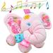 SHELLTON Plush Elephant Music Baby Toys Elephant Stuffed Doll Cute Stuffed Aminal Up Baby Toys Newborn Baby Musical Toys for Infant Babies Boys & Girls Toddlers 0 to 36 Months