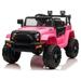 SESSLIFE 12V Kids Ride On Car Pink Electric Car for Girls Motorized Riding Toys with Parents Remote Control LED Lights