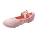 ballet pointe shoe ballet shoes for girls women with elastic ballet flats for women with straps knot comfort ballerina ballet flats shoes yoga dance shoes flat suede