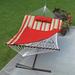 Algoma Net 11 ft. Cotton Rope Hammock Stand - Pad & Pillow Combination Red & Multi Color