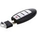 CCIYU X 1 Flip Key Fob with Key Blade 4 buttons Replacement for 2004 2005 2006 2007 2008 2009 2010 2011 2012 2013 2014 2015 2016 2017 for Toyota Sienna Series with FCC ADP12548501S