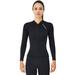 Women Wetsuit- Jacket 2mm Professional Split Coat Top Thickened Warmth Deep Diving Snorkeling Surfing Suit Swimsuit Jacket XXL