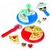 Melissa & Doug Mickey Mouse Wooden Pizza and Birthday Cake Play Set (32 pcs) - Play Food