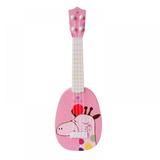 Kids Toy Guitar with 4 Strings Cartoon Animal Children Musical Instrument Educational Learning Toy for Girls Boys Beginner