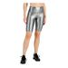 IDEOLOGY Womens Silver Stretch Pocketed Moisture Wicking Upf50 Compression Flat Seem Active Wear High Waist Shorts XXL