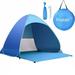 Pop Up Beach Tent for 1-3 Person Rated UPF 50+ for UV Sun Protection Waterproof