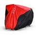 NEVERLAND 3 Bike Cover Bicycle Cover Heavy Duty Tear Resistant Bike Covers Outdoor Storage Waterproof Rain Sun UV Dust Wind Proof Universal Fit with Windproof Buckles & Elastic Design Red&Black Large